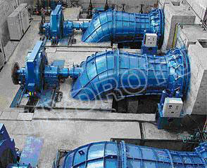 Laagwaterhoofd horizontale Kaplan Hydroturbine 0,1 MW - 5 MW