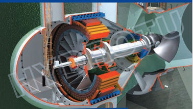 Het type van hoog rendementreactie Bol Hydroturbine/waterturbine voor het lage Project van de water hoofdwaterkracht
