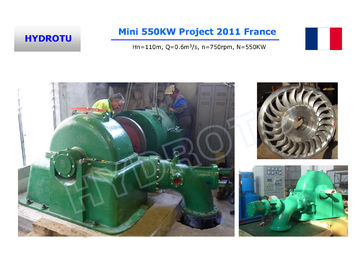 Hoogwaardige Turgo-waterturbine voor waterkrachtproject met middelgrote capaciteit