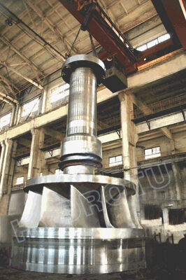 Efficiënte roestvrijstalen Francis Turbine Runner Water Head 10m-300m waterkrachtcomponent