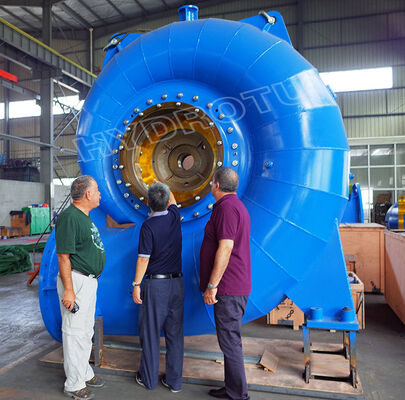 Schacht Francis Turbine Runner Waterkrachtcentrale Wateropvoerhoogte 30m-300m Generatiecomponent