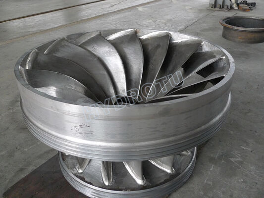 Schacht Francis Turbine Runner Waterkrachtcentrale Wateropvoerhoogte 30m-300m Generatiecomponent