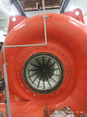 Stainless Steel Runner Francis Hydro Turbine with 20-400m Rated Head for Horizontal Shaft Installations