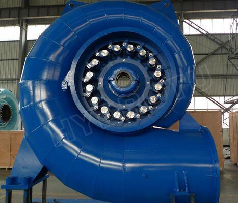 Van staal vervaardigde Francis Turbine Runner elektrisch vermogen 0,1 MW-200 MW waterkrachtcomponent