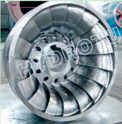 Betrouwbare Francis Turbine Runner 0Cr13Ni4Mo roestvrijstalen constructie hydro-assemblagecomponent