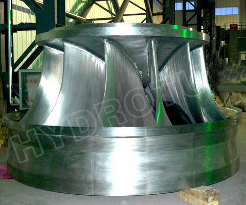 Horizontaal verticaal configureerbaar Francis Turbine Runner 100KW-20MW waterkrachtcentraleonderdeel